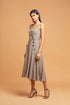 Striped Utility Midi Dress